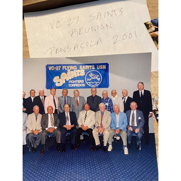 Vintage VC-27 Saints Reunion Photos Pensacola 2001 Group Gathering Nostalgic Eve - Picture 2 of 7